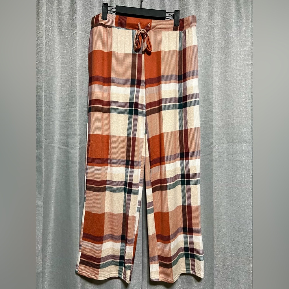W’s Joyspun Plaid Wide Leg Lounge Pants